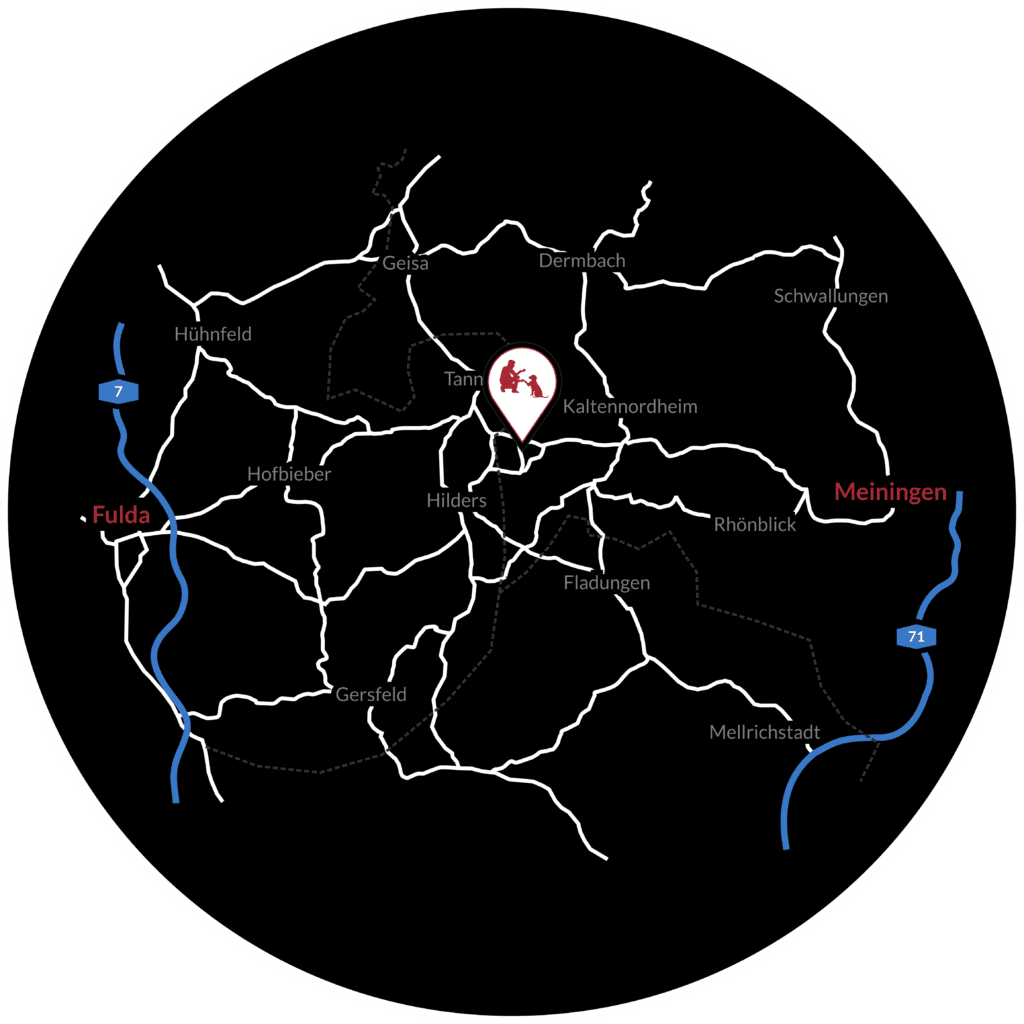 Übersicht Karte Rhön